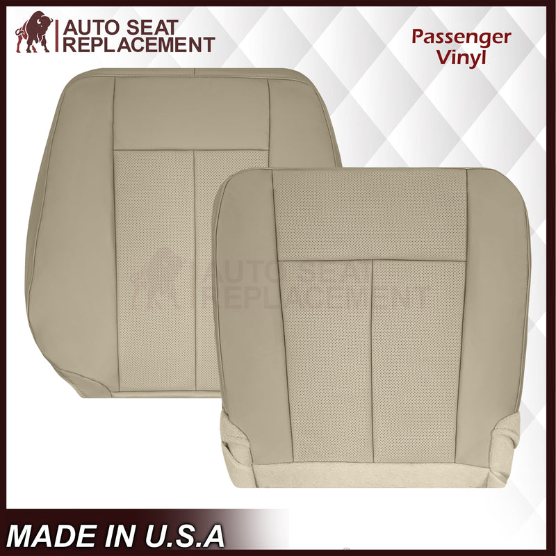 2007-2014 Ford Expedition Eddie Bauer/XLT Replacement Perforated Genuine Leather/Syn. Leather Seat Cover In Tan - Auto Seat Replacement