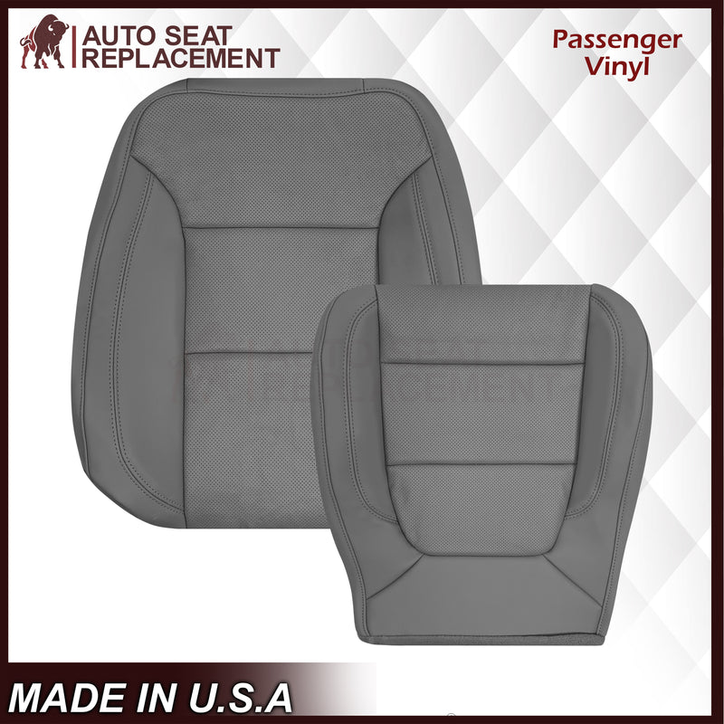 2019-2022 Chevy Silverado & GMC Sierra Perforated Replacement Seat Cover in Gray : Choose Your Side & Material - Auto Seat Replacement