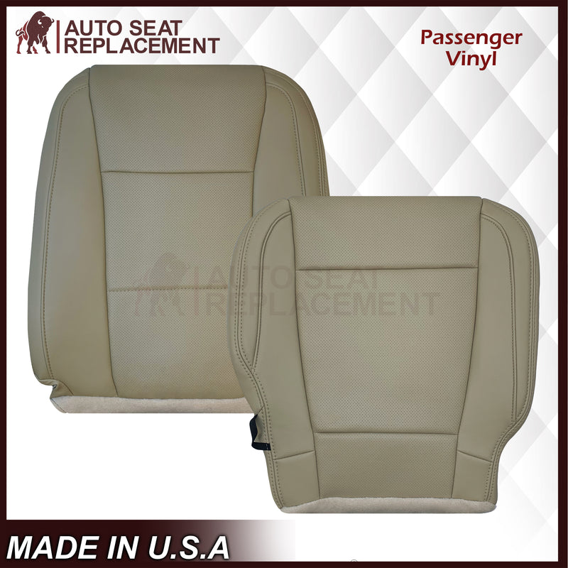 2015-2017 Ford F-150 Lariat Light Cashmere Tan Replacement Seat Covers in Genuine Leather or Synthetic Leather: Choose your pieces