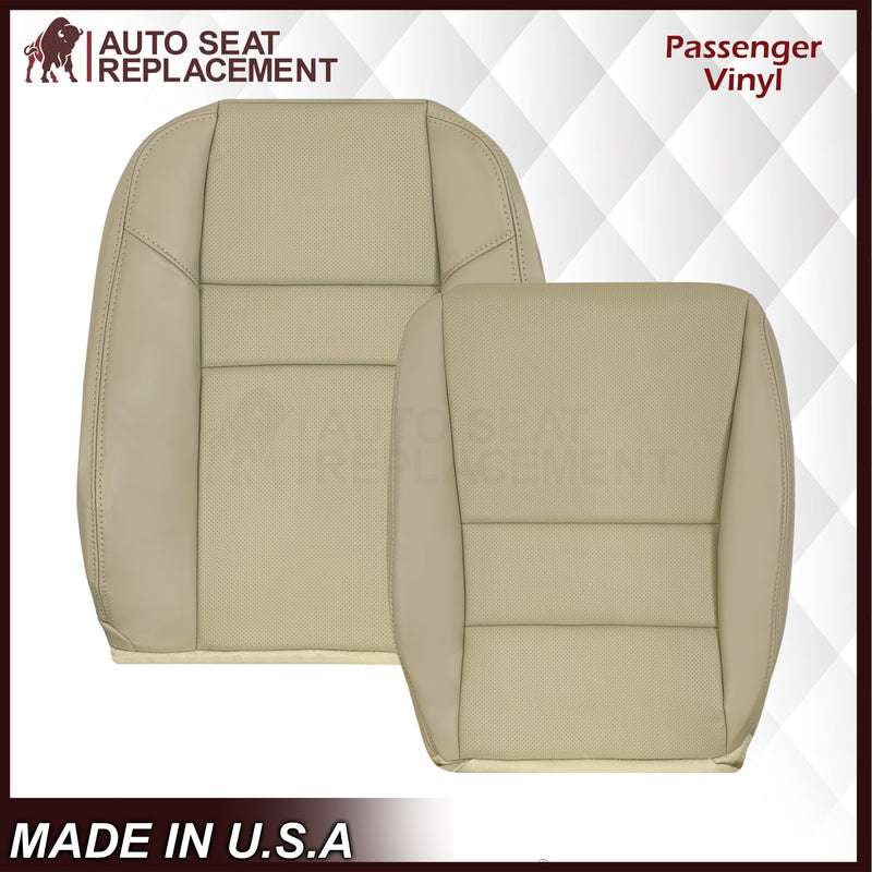 2004-2008 Acura TSX Driver Or Passenger Replacement Genuine Leather / Synthetic Leather Seat Covers: Perforated, Tan