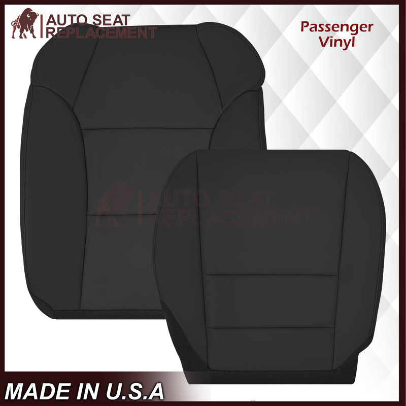 2007 - 2013 Acura MDX Driver Or Passenger Replacement Seat Covers: Non-Perforated Black