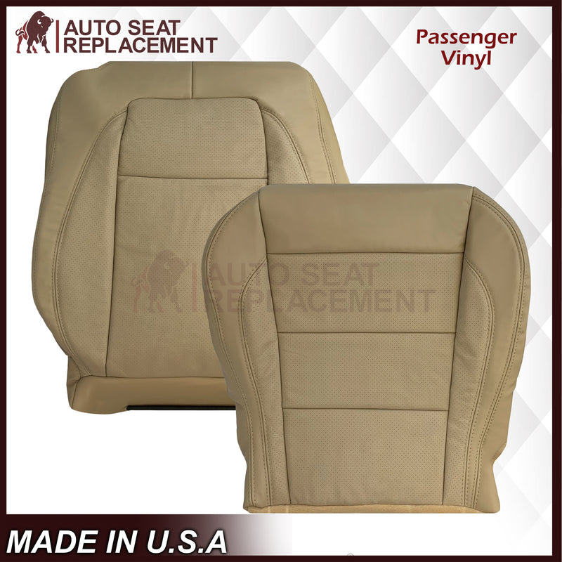 2007 - 2010 Jaguar XK XK-R Genuine Leather OR Synthetic Leather Seat Covers In Caramel Tan