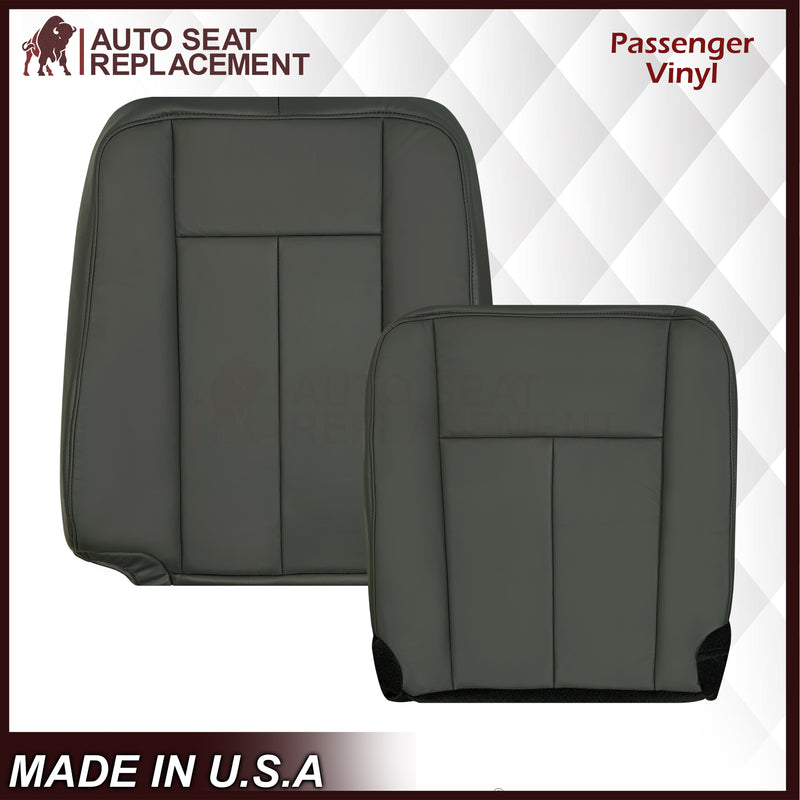 2007-2014 Ford Expedition XLT Replacement Synthetic Leather or Genuine Leather Seat Cover: Dark Gray