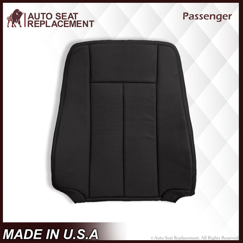 2007-2014 Ford Expedition Driver and Passenger PERFORATED Replacement Seat Cover in BLACK Leather or Vinyl