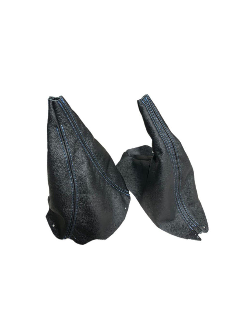 1994-2004 Ford Mustang GT-2001 Bullitt Genuine Real Leather Shift & Parking Brake Boot Cover - Auto Seat Replacement