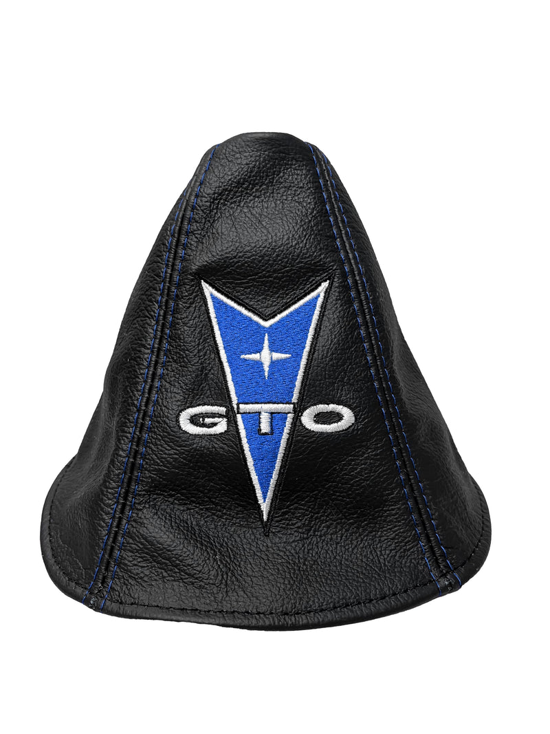 Custom Embroidered Leather Shift Boot Cover for Pontiac GTO 2004 - 2006