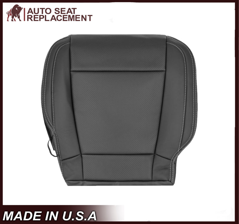 2015-2017 Ford F150 Lariat Charcoal Black Replacement Seat Covers in Leather or Synthetic Leather (Vinyl)