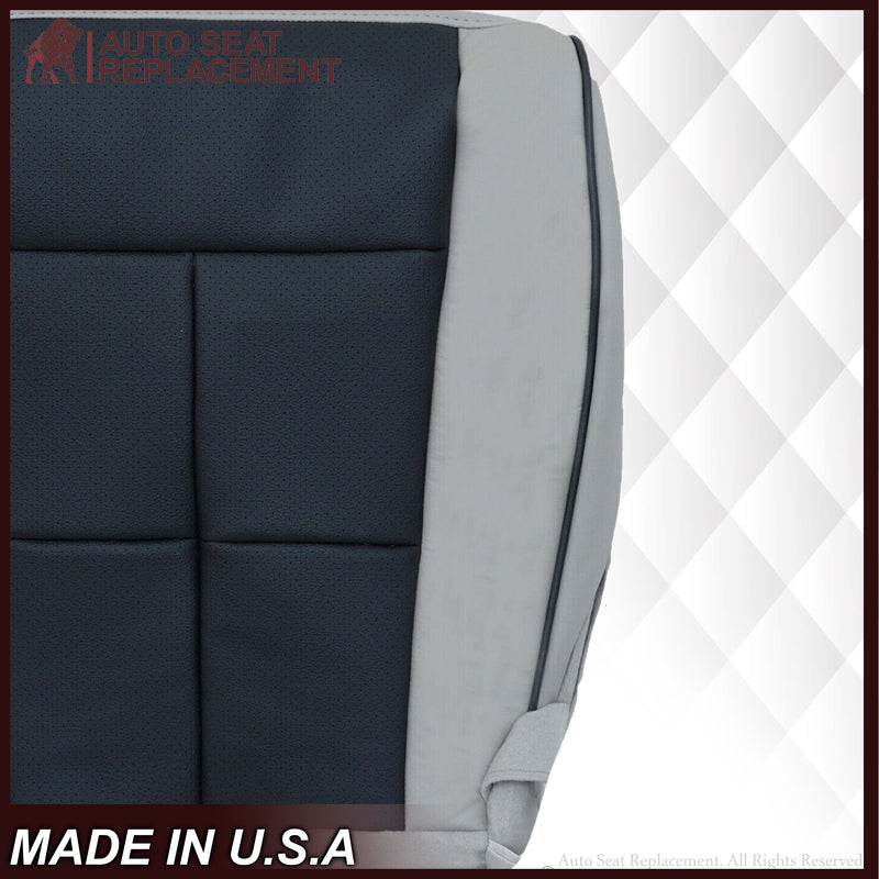 2007 2008 2009 2010 2011 2012 2013 2014 Lincoln Mark Bottom Seat Cover in Gray & Black Leather or Vinyl