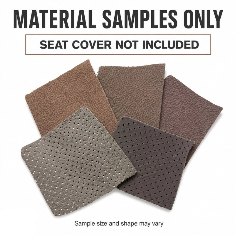 Automotive Seat Upholstery Material color Samples – Leather, Vinyl & Perforated, Cloth (Fabric)