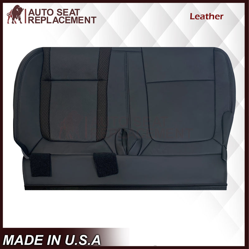 2010 - 2014 Ford F150 Raptor Second Row 60 Piece Bottom Perforated Seat Cover in Black Choose: Leather or Vinyl - Auto Seat Replacement