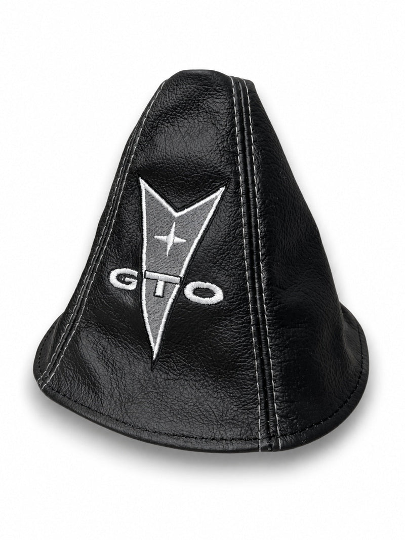 Custom Embroidered Leather Shift Boot Cover for Pontiac GTO 2004 - 2006