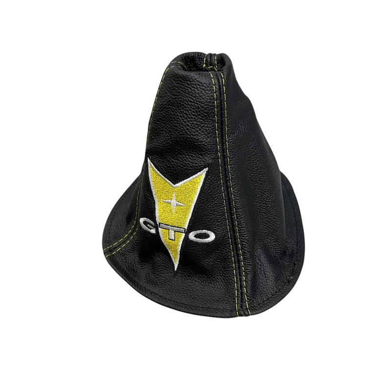 Custom Embroidered Leather Shift Boot Cover for Pontiac GTO 2004 - 2006