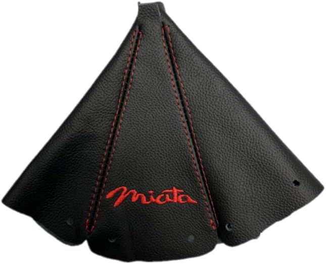 Embroidery Genuine Leather Handbrake & Shift Boot Cover For MZADA MK1 MX-5 1998-2005