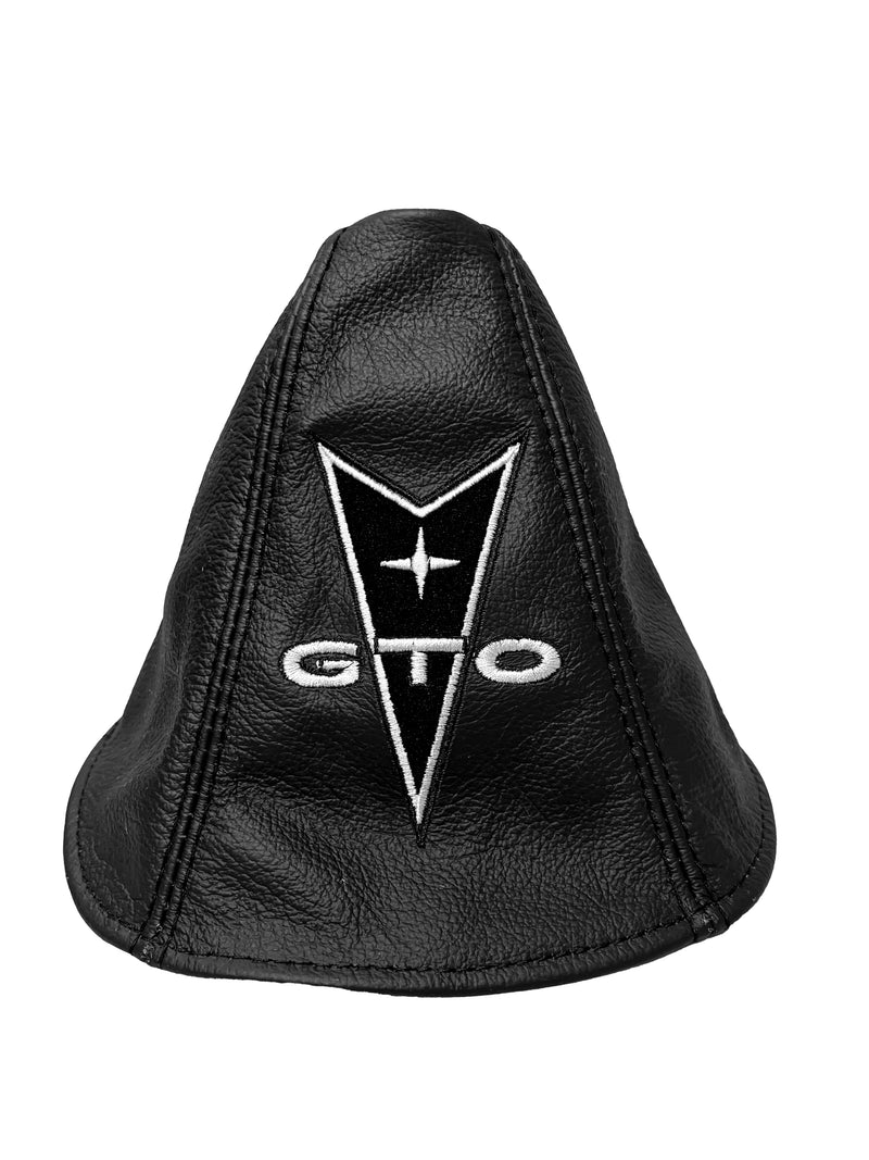 Custom Embroidered Leather Shift Boot Cover for Pontiac GTO 2004 - 2006