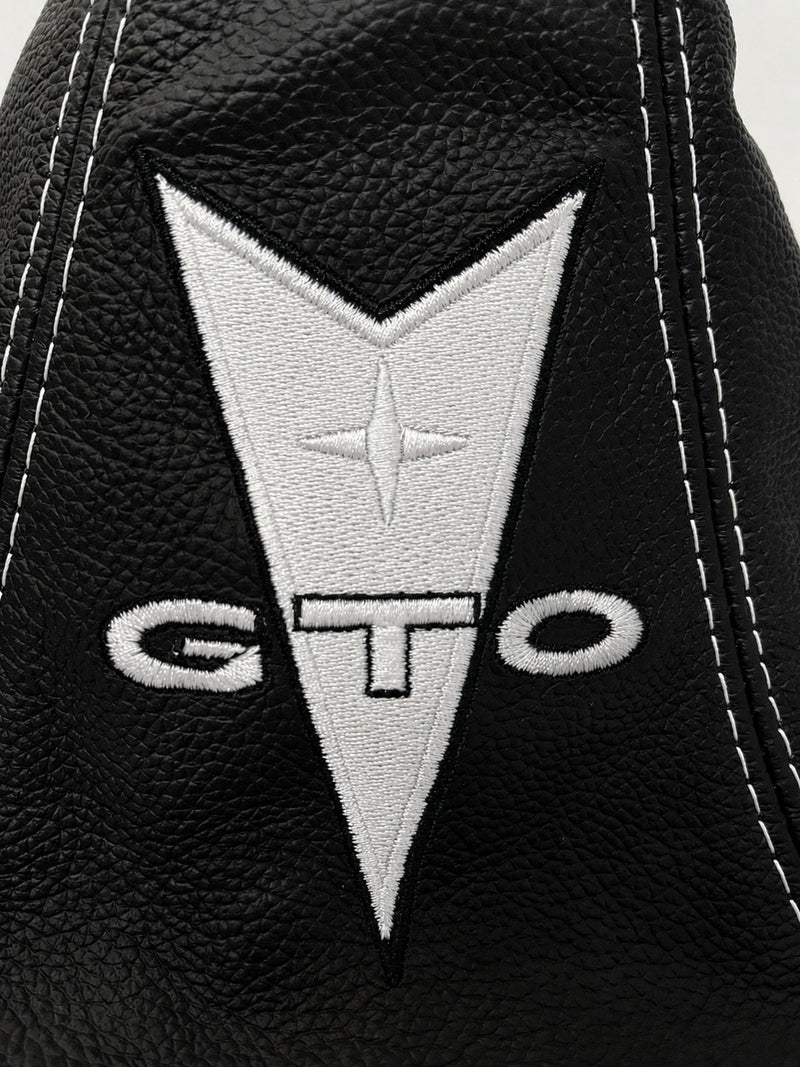 Custom Embroidered Leather Shift Boot Cover for Pontiac GTO 2004 - 2006