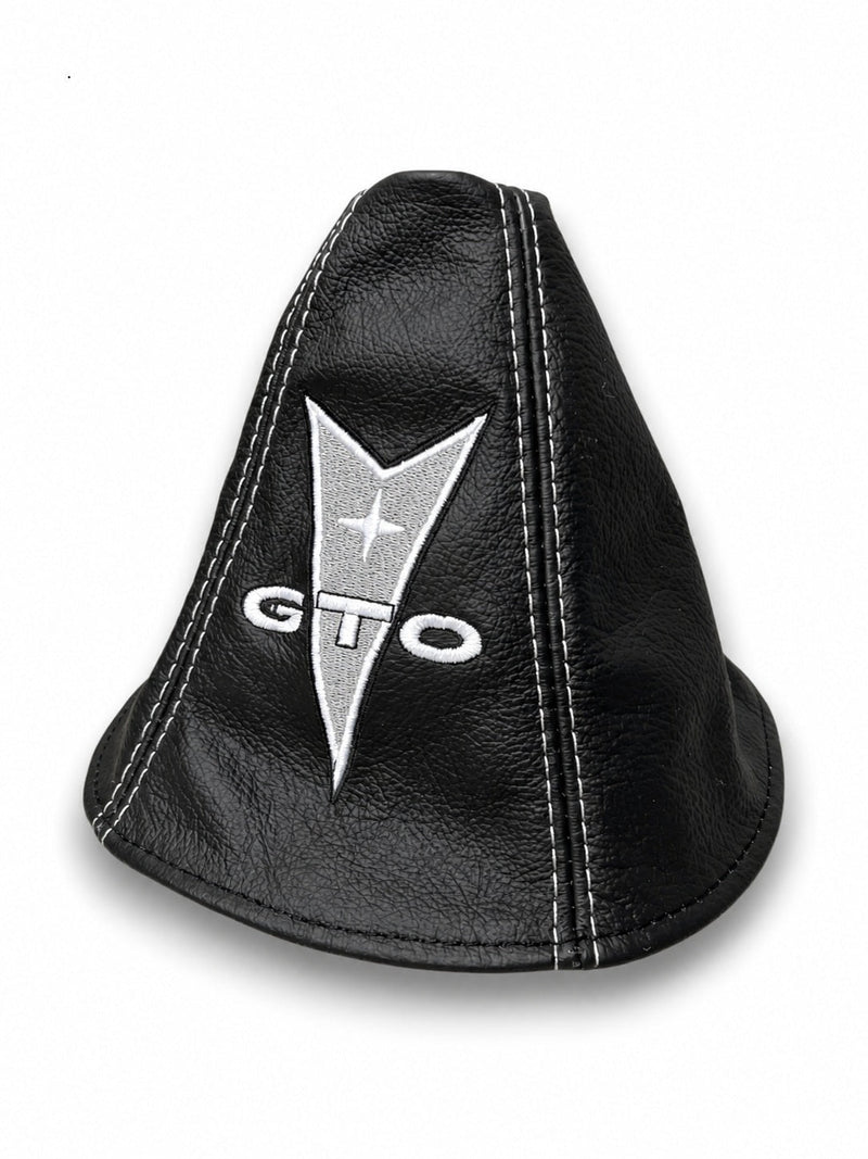 Custom Embroidered Leather Shift Boot Cover for Pontiac GTO 2004 - 2006