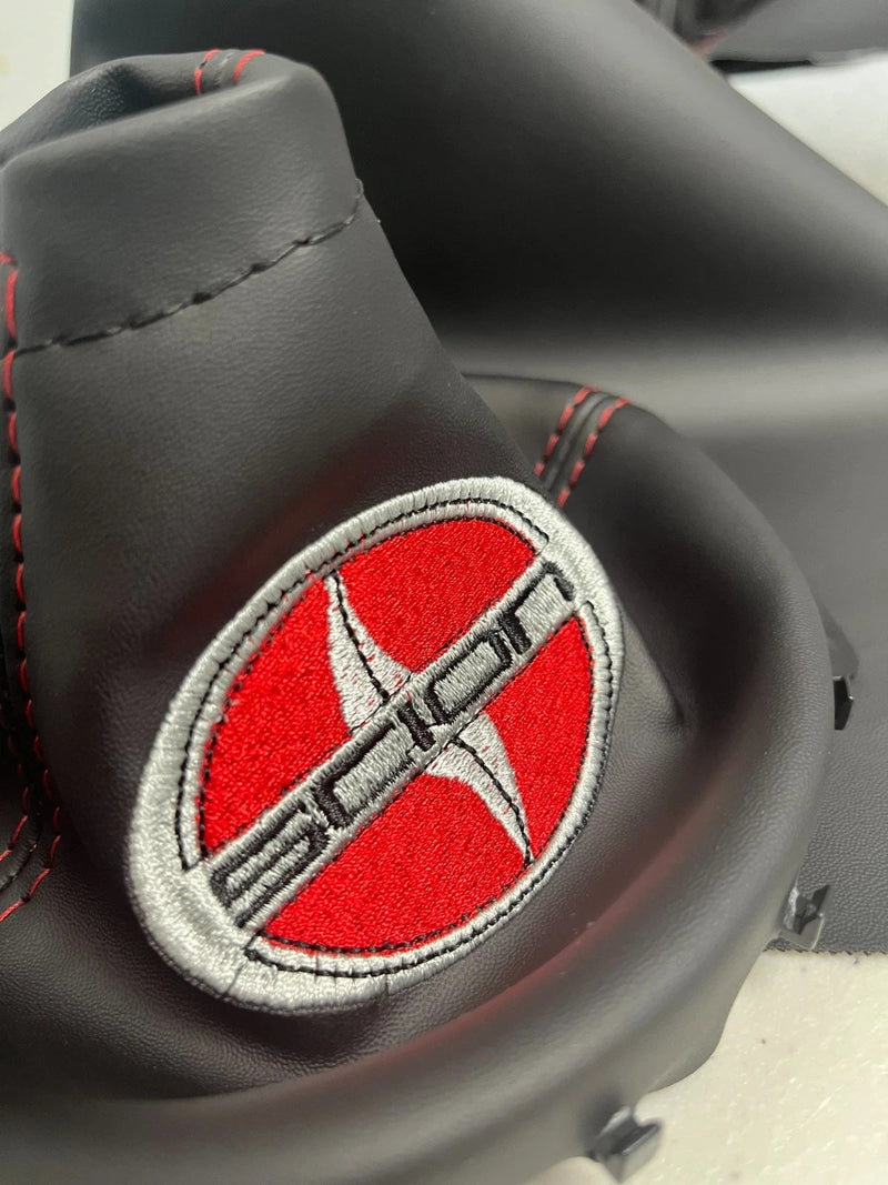 Manual Shift Ebrake Boot Cover Set With Custom Embroidery For Scion Frs Fr-s - Auto Seat Replacement
