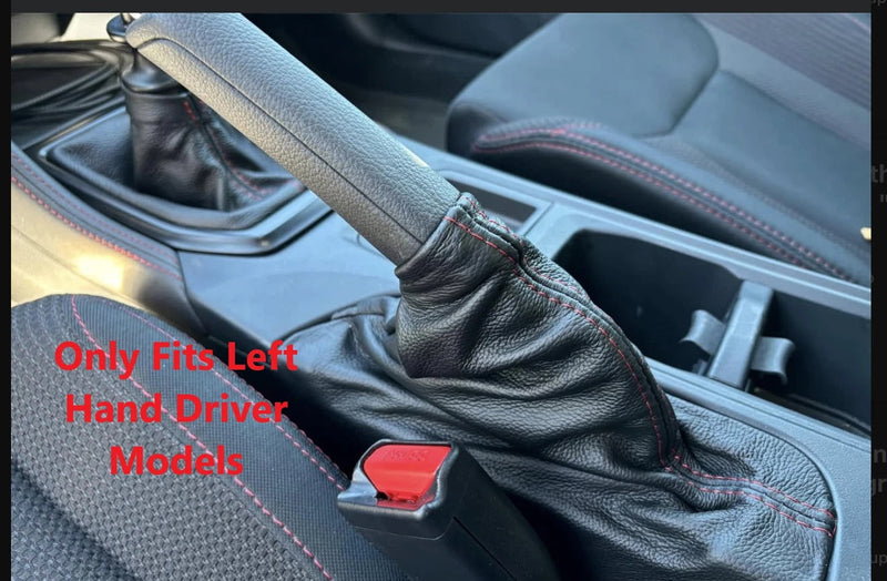 Leather Shift & Handbrake Boot Cover For SUBARU WRX TR 2022-2026 - Auto Seat Replacement