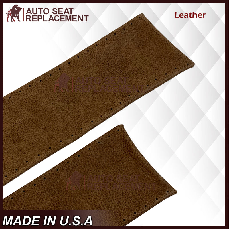 2001-2003 Ford F-150 King Ranch: 2-Pieces Genuine Leather Steering Wheel Cover + Lacing Thread and Flat head Needle - Auto Seat Replacement