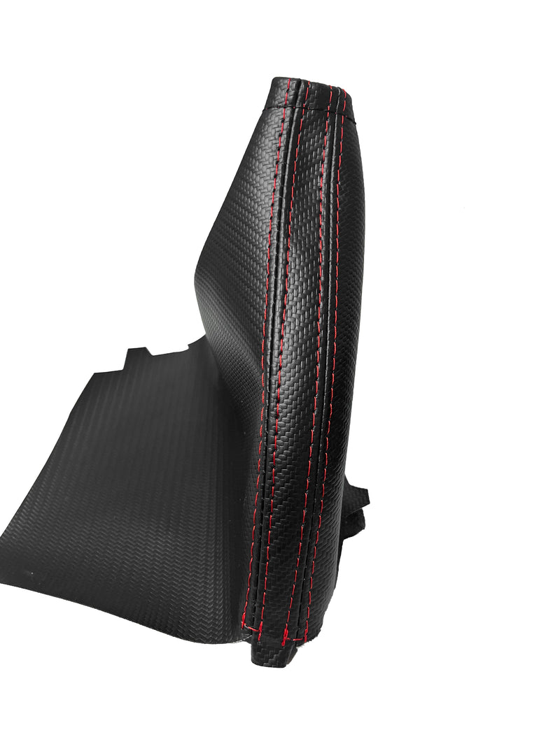 For 2008-2016 Subaru Impreza WRX Crosstrek Forester Carbon Fiber Vinyl Handbrake & Shift Boot Cover - Auto Seat Replacement