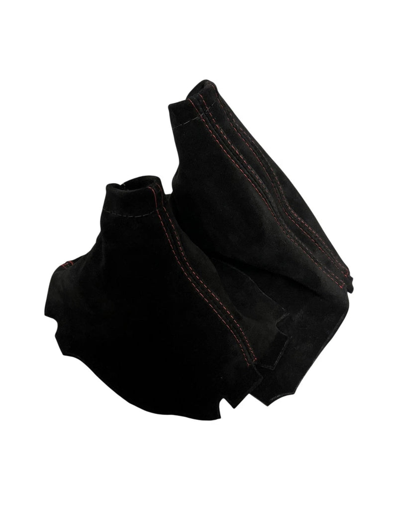 Black Suede Parking Brake & Shift Boot Cover For Subaru Impreza WRX Non-STI 2017-2021 - Auto Seat Replacement