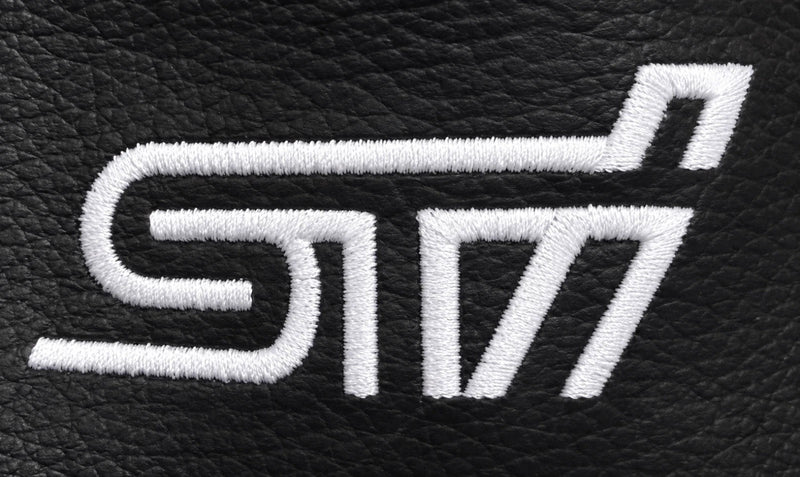 For SUBARU STI 2015-2021 Embroidered PU Leather Shift & Handbrake Boot Cover - Auto Seat Replacement