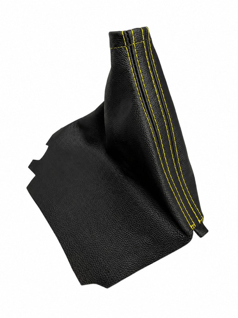 Leather Handbrake & Shift Boot Cover with Embroidery for Subaru Impreza WRX Non STI - Auto Seat Replacement