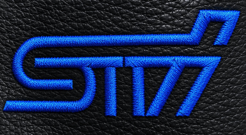 For SUBARU STI 2015-2021 Embroidered PU Leather Shift & Handbrake Boot Cover - Auto Seat Replacement