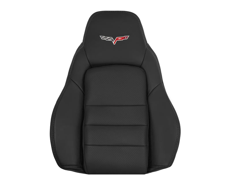 2005 - 2013 Chevy Corvette Replacement Black Perforated Seat Covers
