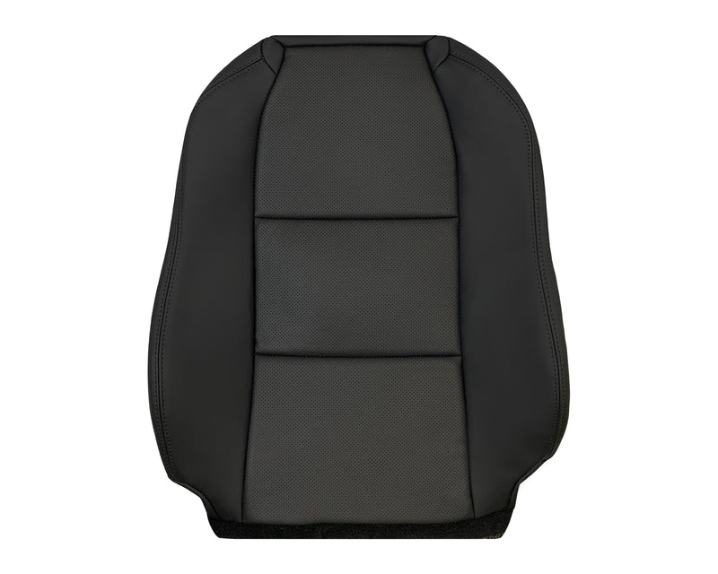2005 - 2008 Acura TL Driver Or Passenger Replacement Genuine Leather or Synthetic Leather Seat Covers: Perforated Black