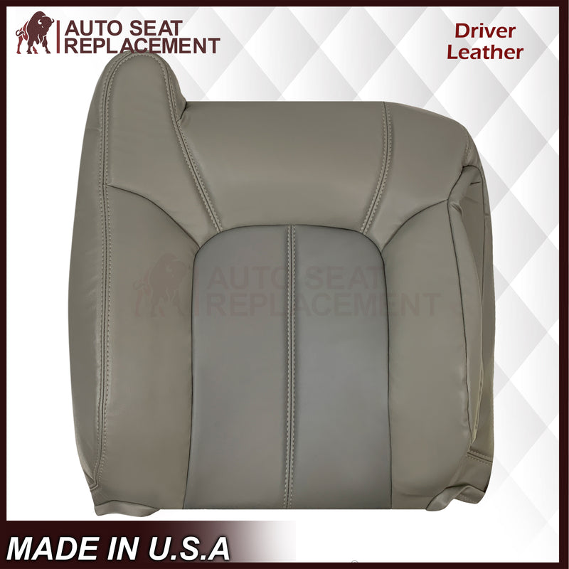 2001 2002 GMC Yukon Denali XL SLT SLE Leather Replacement Seat Cover 2 Tone Gray: Choose From Variation