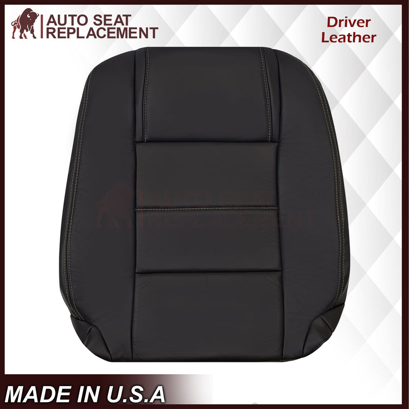 2005-2009 Ford Mustang Coupe GT V6 Leather Replacement Seat Covers in Black