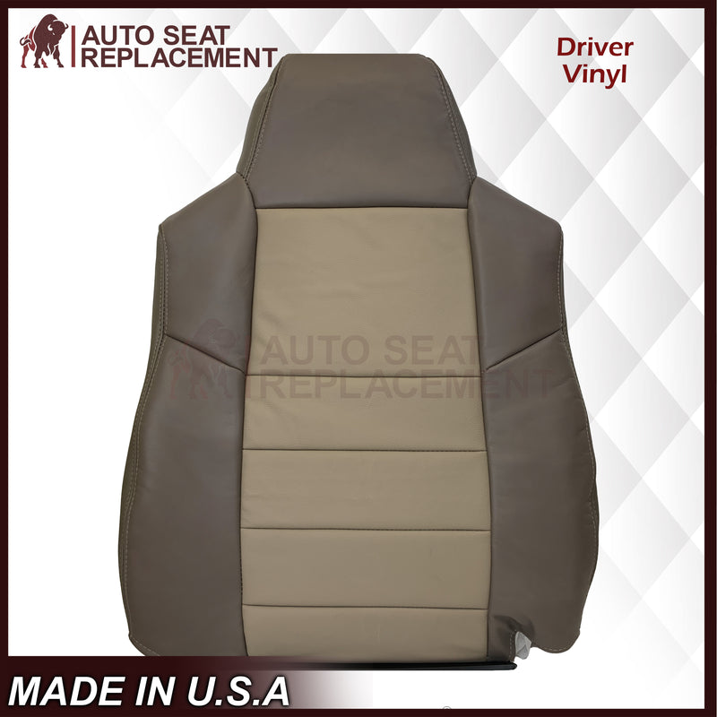 2002 2003 2004 Ford Excursion Eddie Bauer Leather & Vinyl Seat Covers 2 tone gray-tan: Choose From Variations