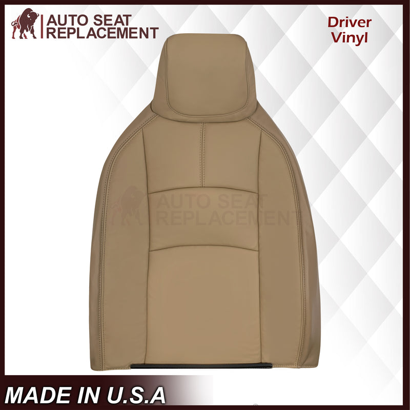 2009-2019 Ford E350 E450 E550 Econoline Van Synthetic Leather Replacement Seat Covers In Tan