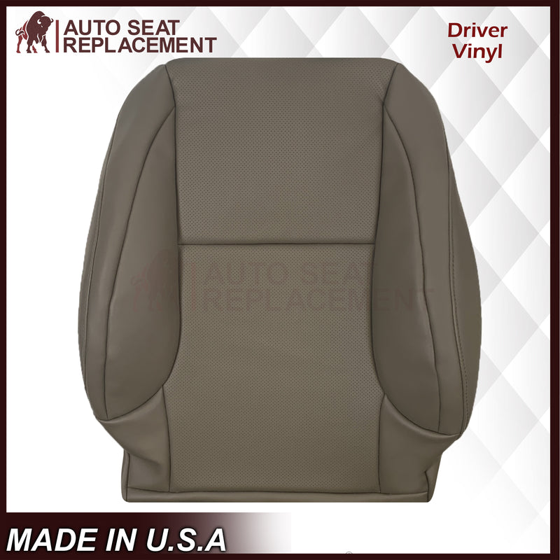 2010-2021 Lexus GX460 Replacement Perforated Synthetic Leather Top or Bottom Seat Cover: Dark Tan Perforated