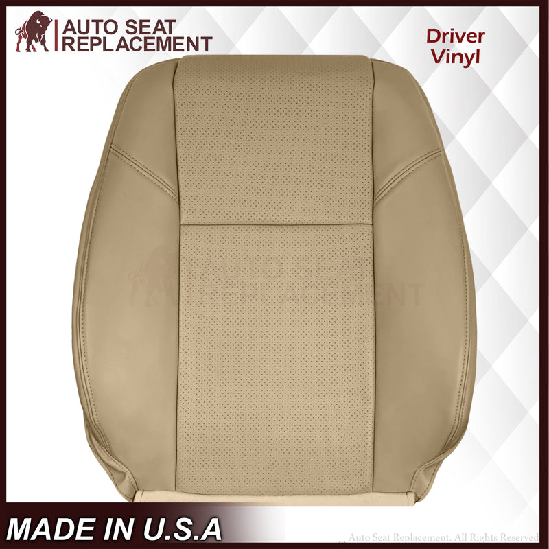 2007-2008 Cadillac Escalade Perforated Seat Cover in VERY Light Cashmere Tan: Choose From Variation - Auto Seat Replacement