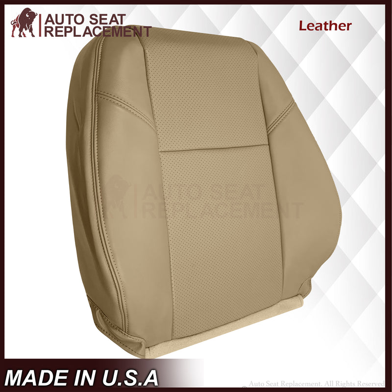 2007-2008 Cadillac Escalade Perforated Seat Cover in VERY Light Cashmere Tan: Choose From Variation - Auto Seat Replacement