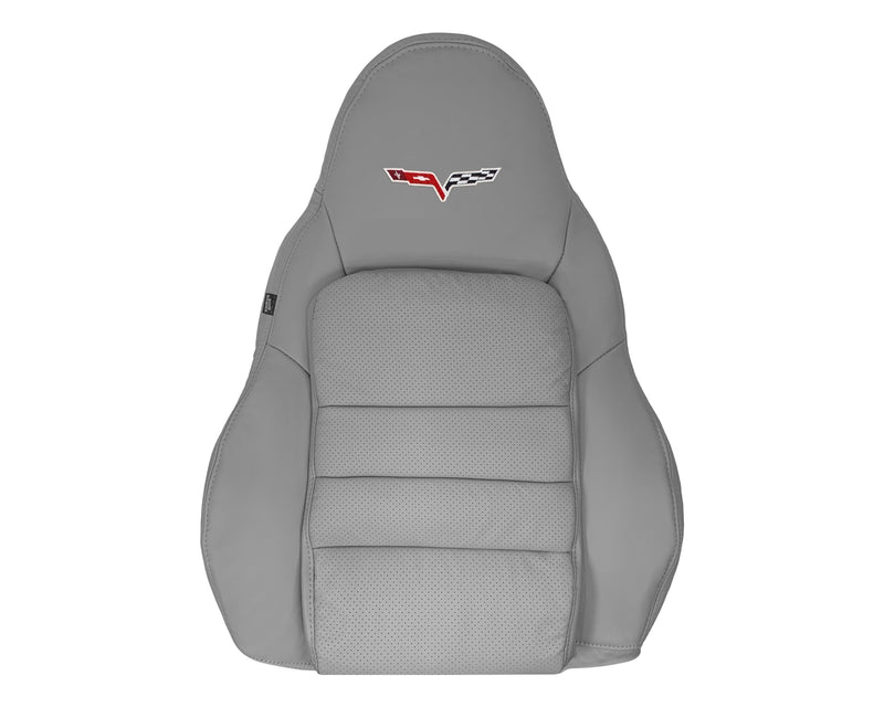 2005-2013 Chevy Corvette C6 Replacement Seat Covers: Gray Perforated