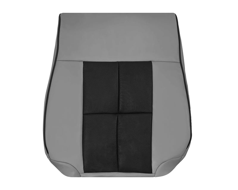 2007 - 2014 Lincoln Navigator Bottom Seat Cover in 2 Tone Gray & Black Leather or Vinyl - Auto Seat Replacement