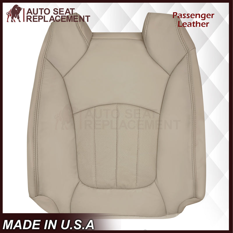 2007-2012 GMC Acadia Denali/SLT Replacement Leather/Syn. Leather Seat Cover: Tan, Perforated - Auto Seat Replacement
