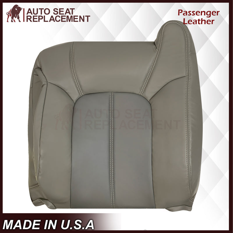 2001 2002 GMC Yukon Denali XL SLT SLE Leather Replacement Seat Cover 2 Tone Gray: Choose From Variation