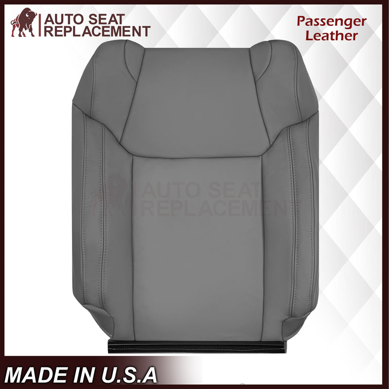 2014-2021 Toyota Tundra Work Truck Driver OR Passenger Side Replacement Leather OR Synthetic Leather Seat Cover: Graphite Gray