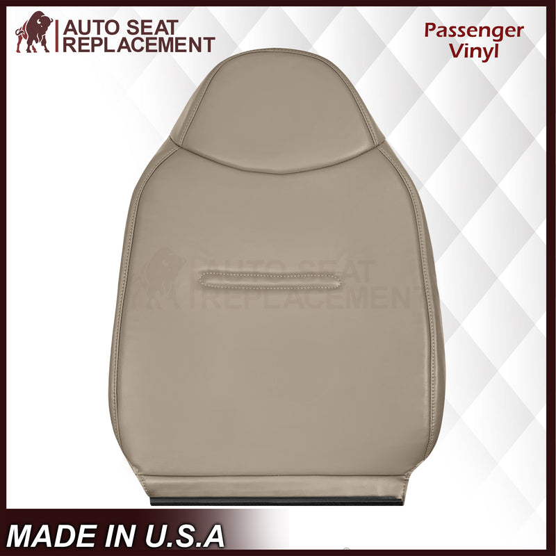 2002 - 2007 Ford F250 F350 F450 F550 Work Truck Super Duty XL Replacement Seat Covers in Tan Vinyl - Auto Seat Replacement