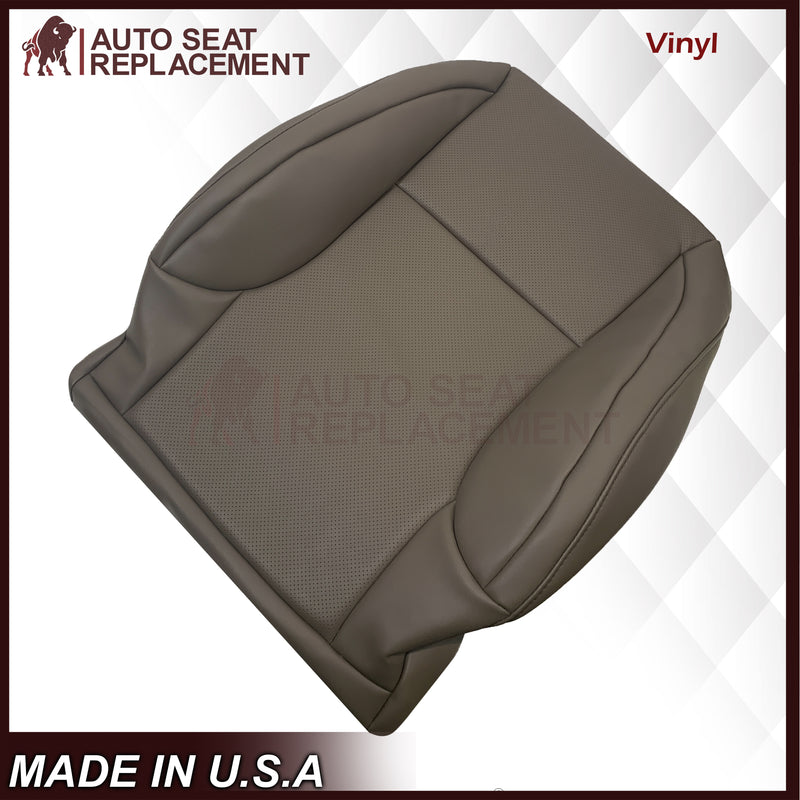 2010-2021 Lexus GX460 Replacement Perforated Synthetic Leather Top or Bottom Seat Cover: Dark Tan Perforated