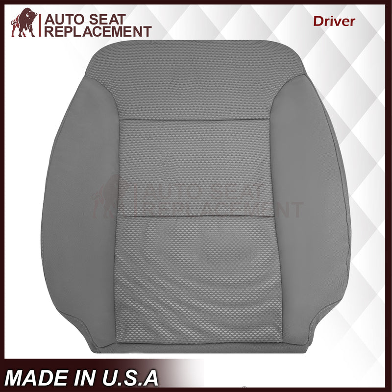 2014-2019 Chevy Silverado LS LT Z71 Replacement Cloth Seat Cover: Gray - Auto Seat Replacement