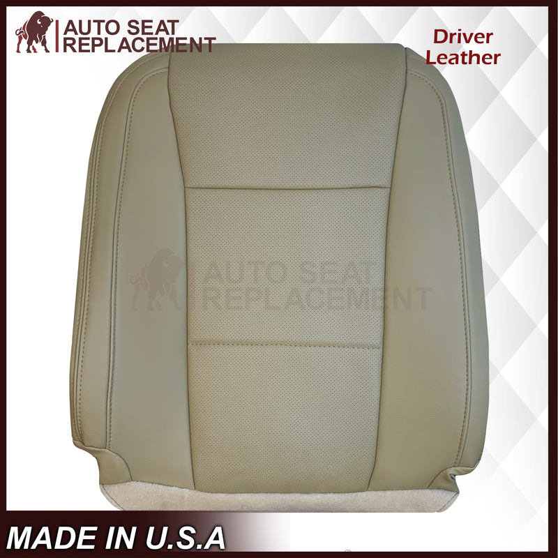 2015-2017 Ford F-150 Lariat Light Cashmere Tan Replacement Seat Covers in Genuine Leather or Synthetic Leather: Choose your pieces