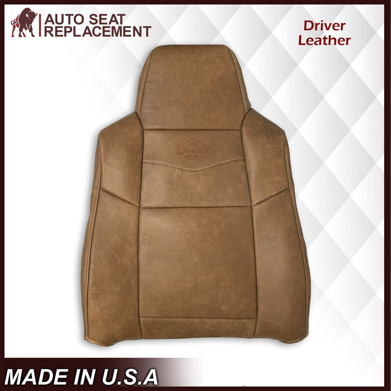 2002-2007 Ford F250 F350 King Ranch Replacement Raw Cowhide Genuine Leather OR Vinyl Front Seat Cover