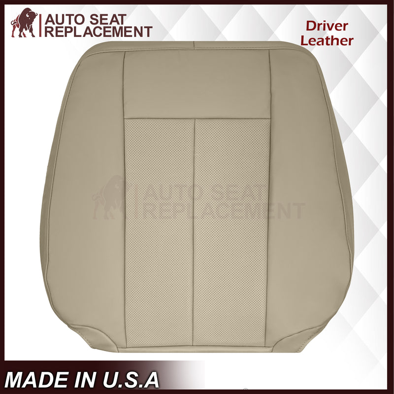2007-2014 Ford Expedition Eddie Bauer/XLT Replacement Perforated Genuine Leather/Syn. Leather Seat Cover In Tan - Auto Seat Replacement