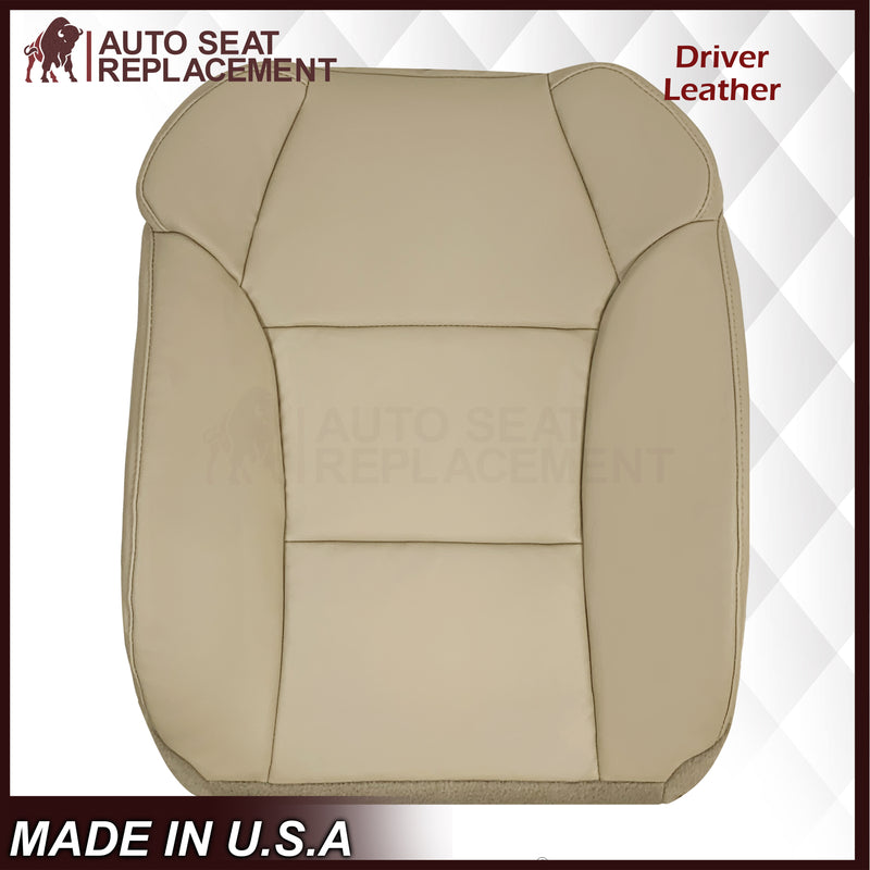 2007 - 2013 Acura MDX Driver Or Passenger Replacement Seat Covers: Non-Perforated Tan
