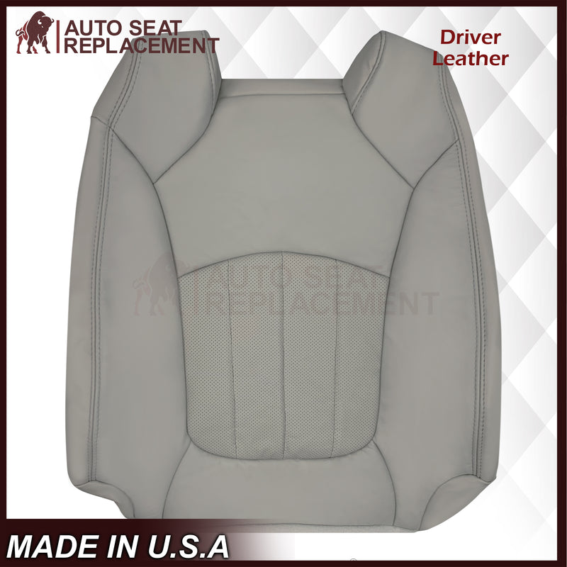 2009-2012 Chevrolet Traverse LT/LTZ Driver or Passenger Replacement Seat Cover: Perforated, Gray - Auto Seat Replacement
